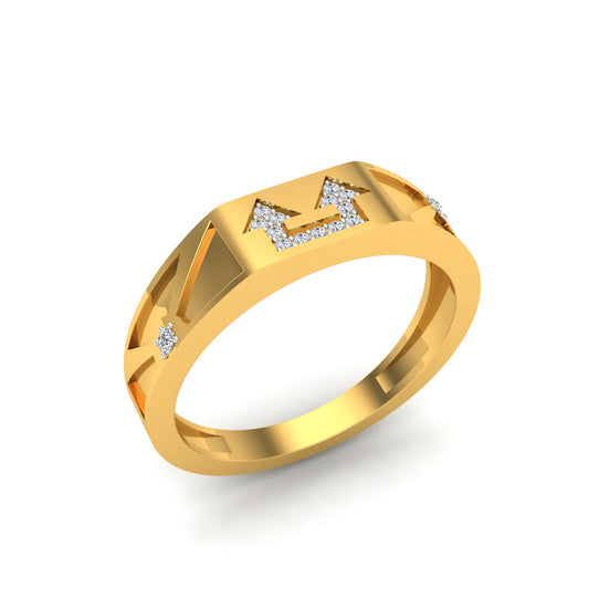 Arrow Crest Diamond Ring