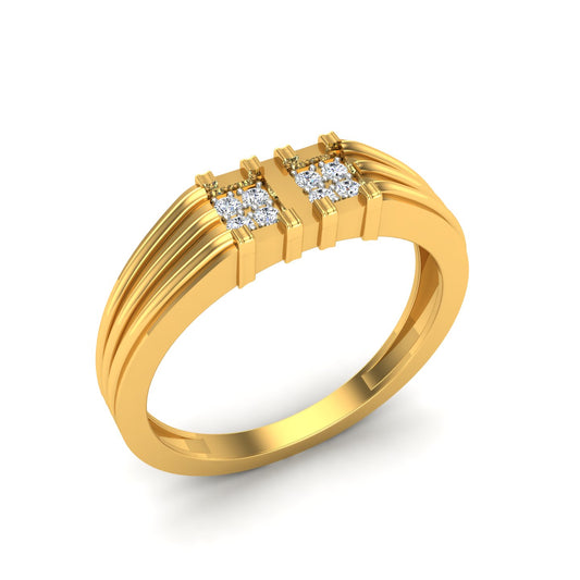 Twin Crown Diamond Ring