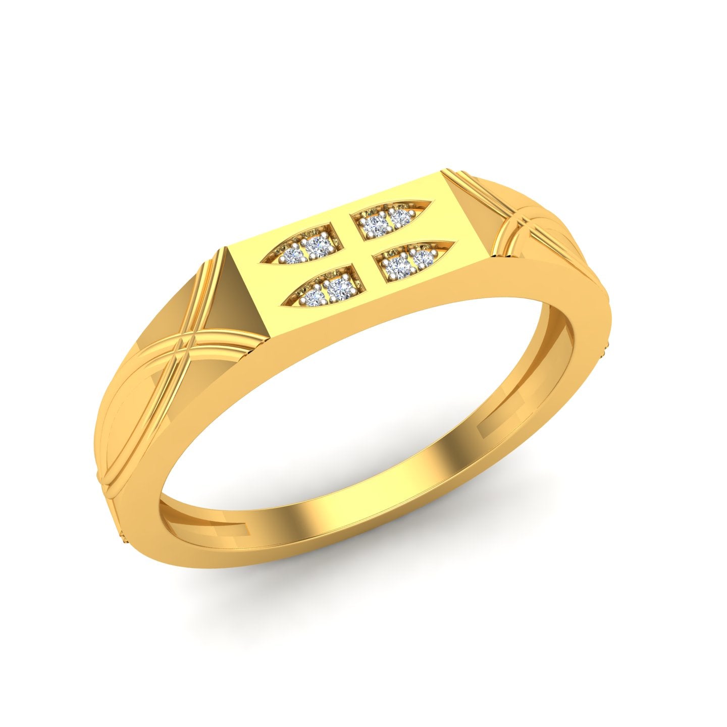 Royal Leaf Diamond Ring