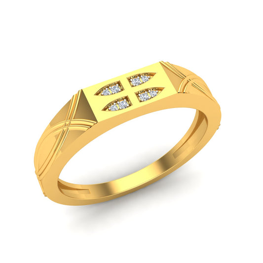 Royal Leaf Diamond Ring
