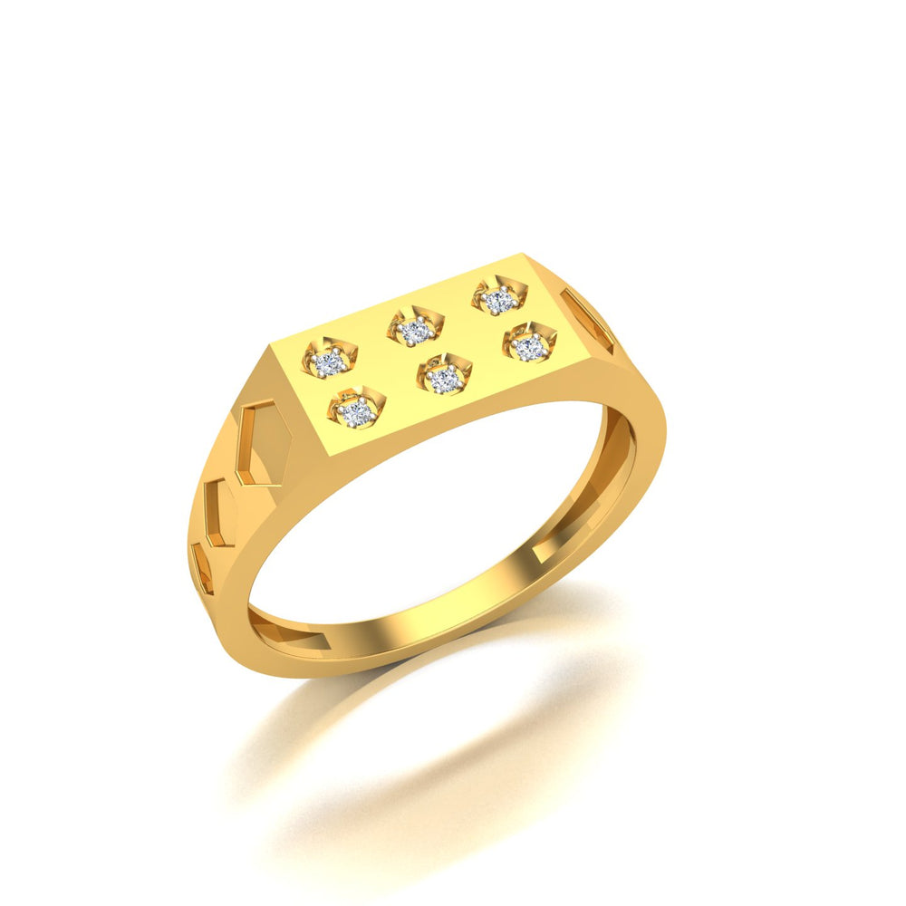 Hexa Spark Diamond Ring