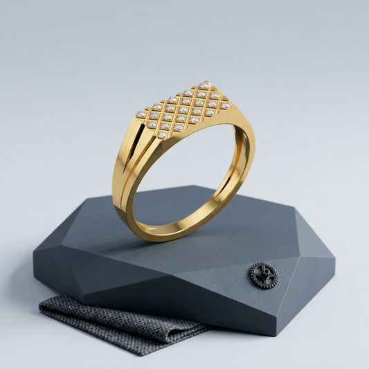 Royal Mesh Diamond Ring