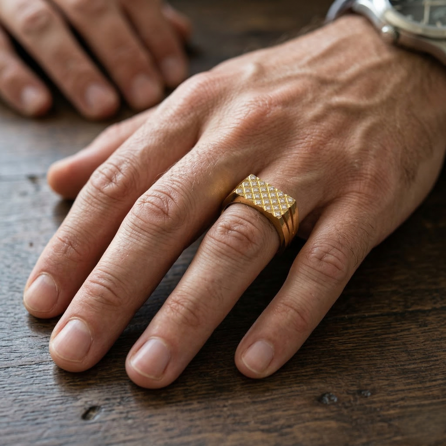 Royal Mesh Diamond Ring