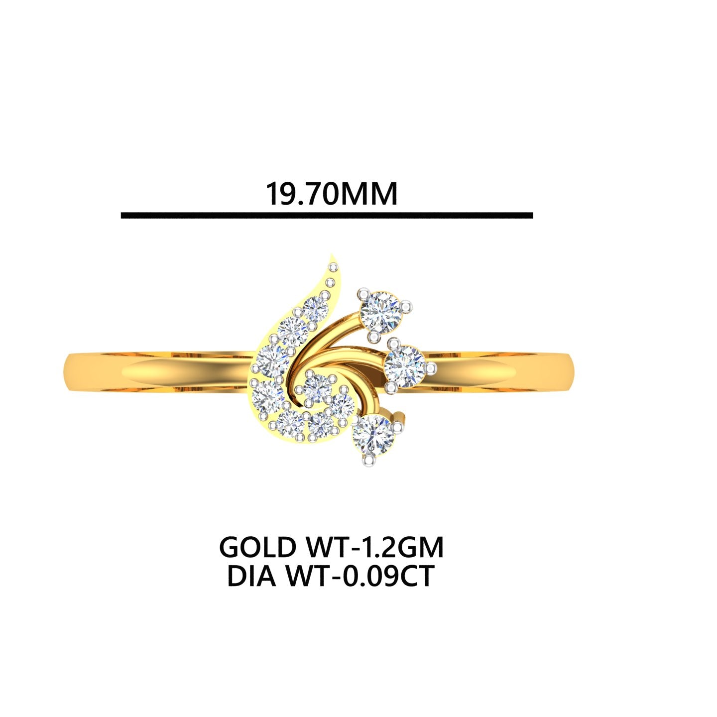 Royal Paisley Diamond Ring