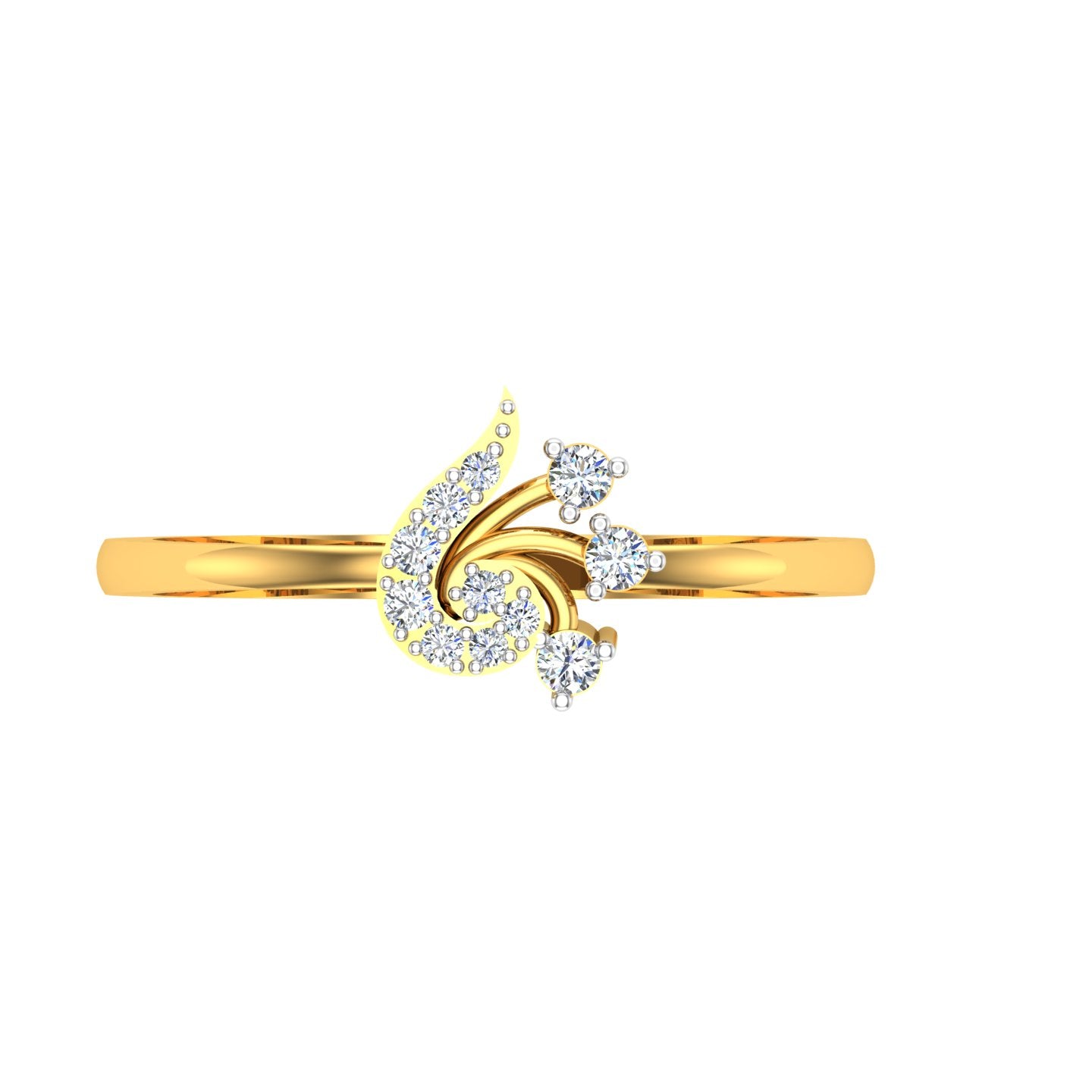 Royal Paisley Diamond Ring