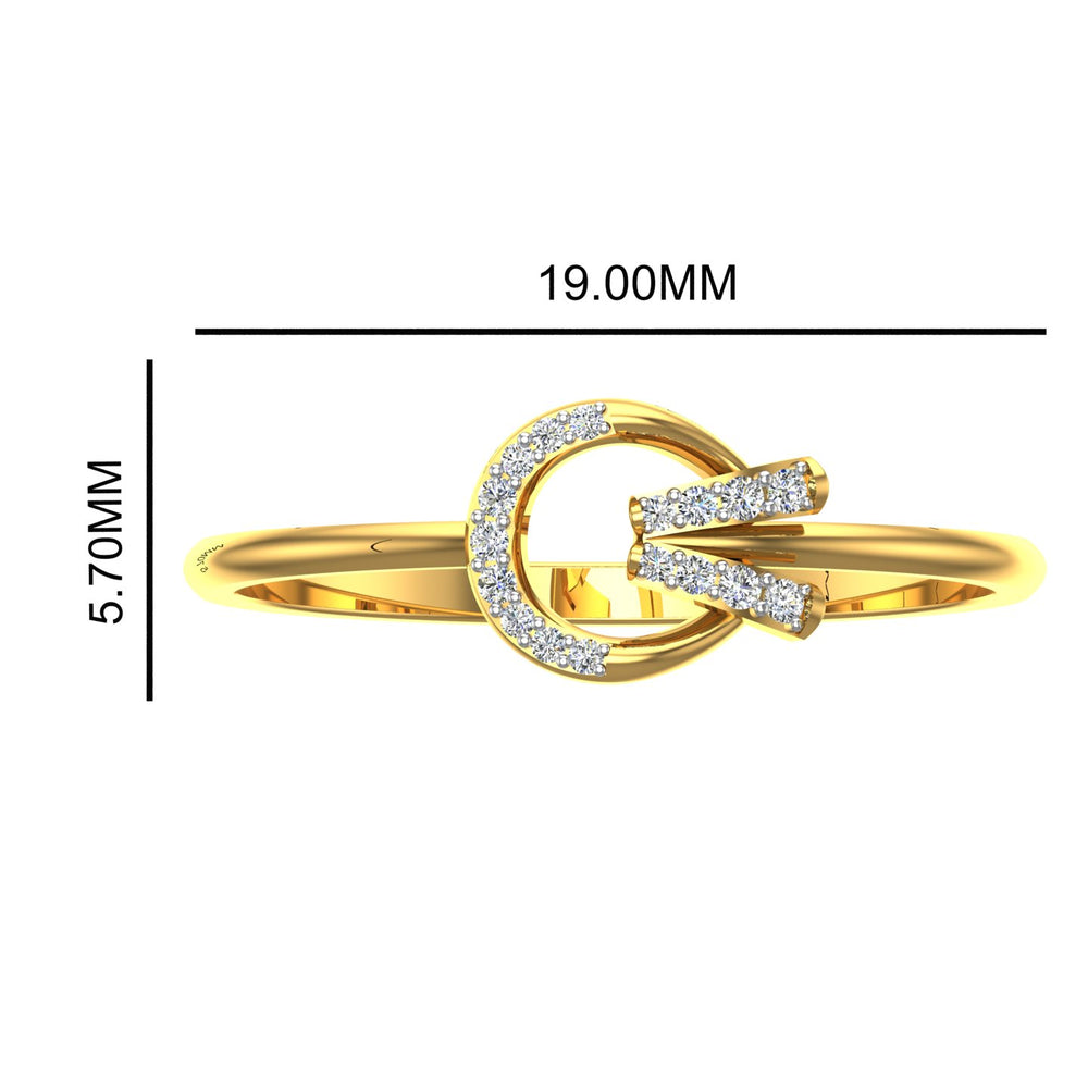 Geometric Interlock Diamond Ring
