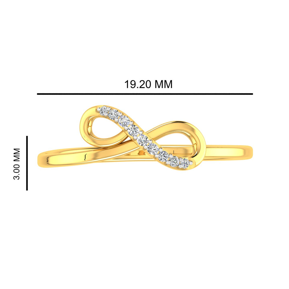 Infinity Spark Diamond Ring