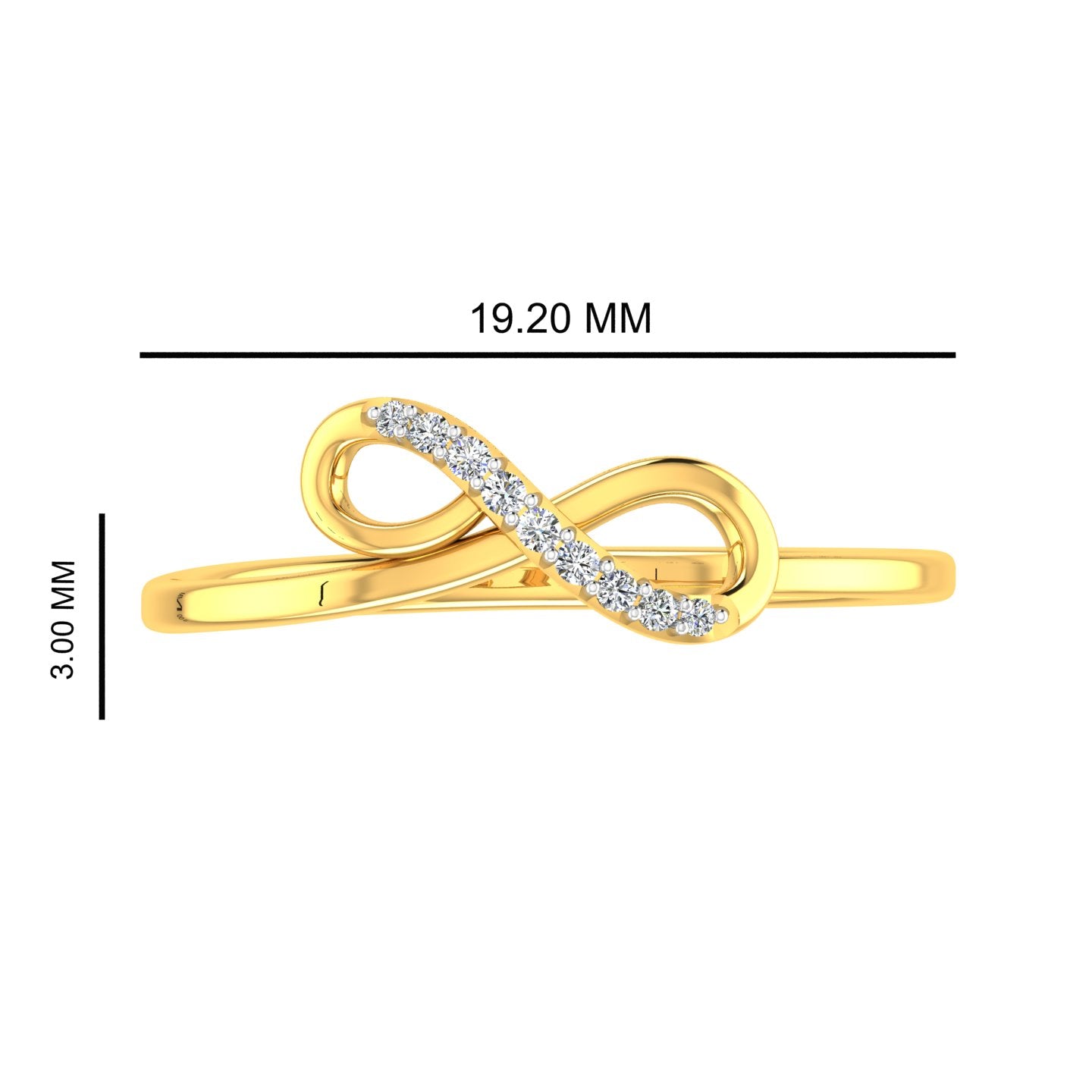 Infinity Spark Diamond Ring