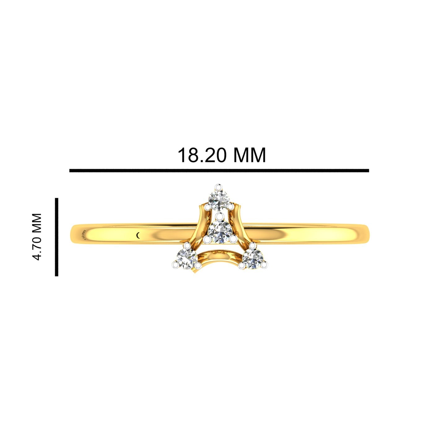 Dainty Marquise Crown Minimalist Ring