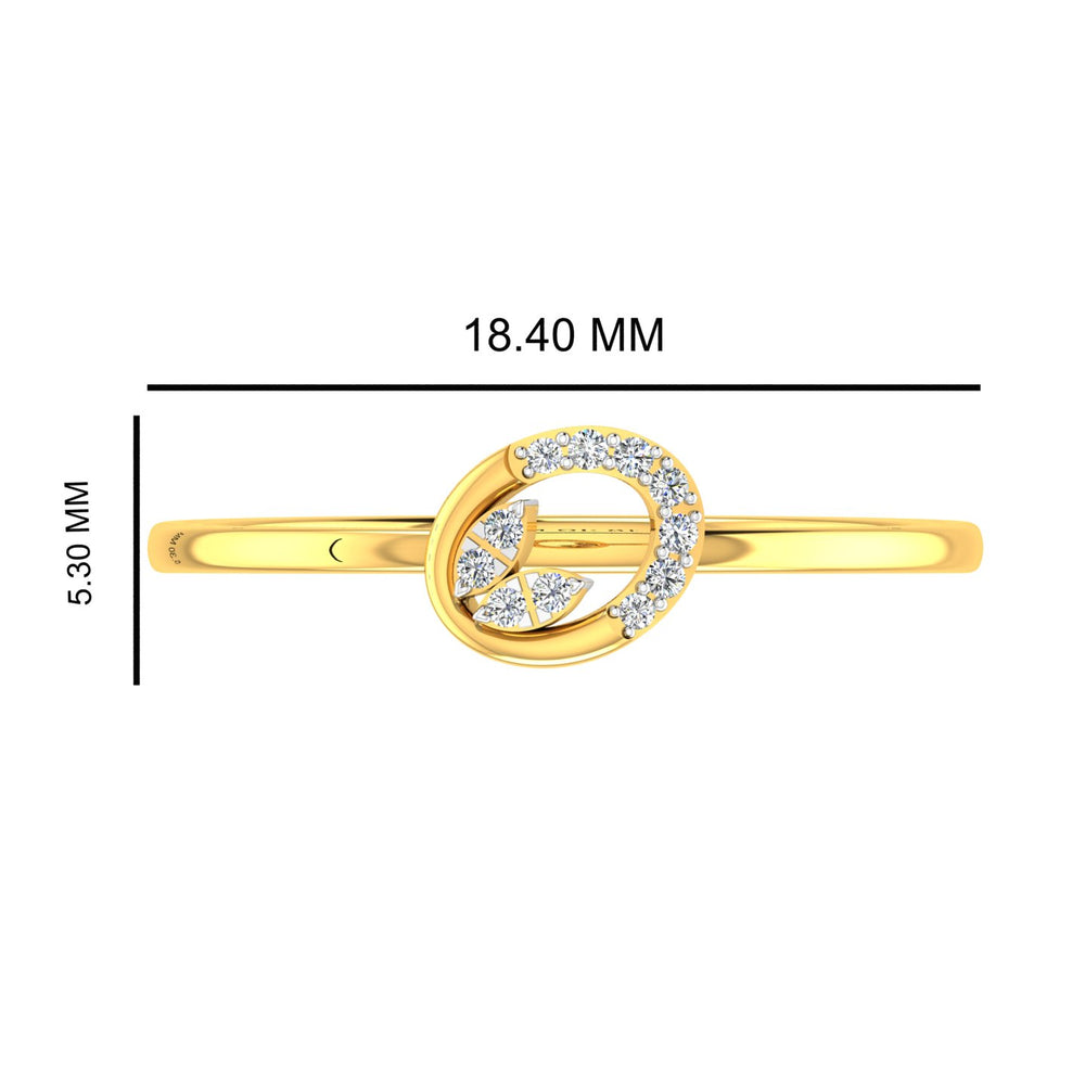 Oval Foliage Halo Diamond Ring