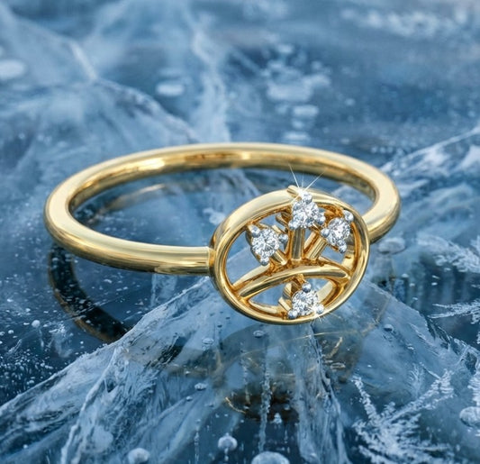 Oval Bouquet Silhouette Diamond Ring