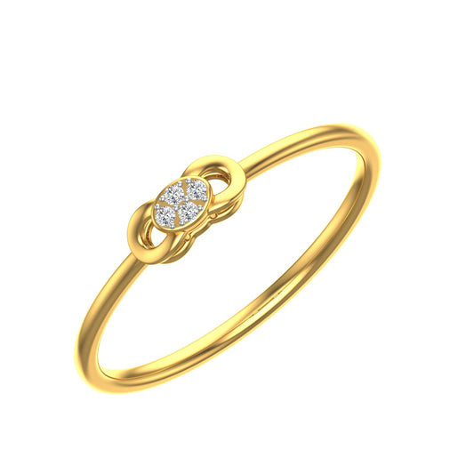 Infinity Bloom Diamond Ring