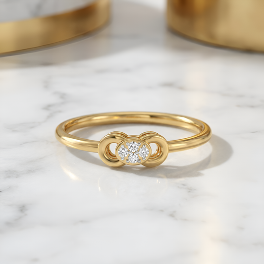 Infinity Bloom Diamond Ring