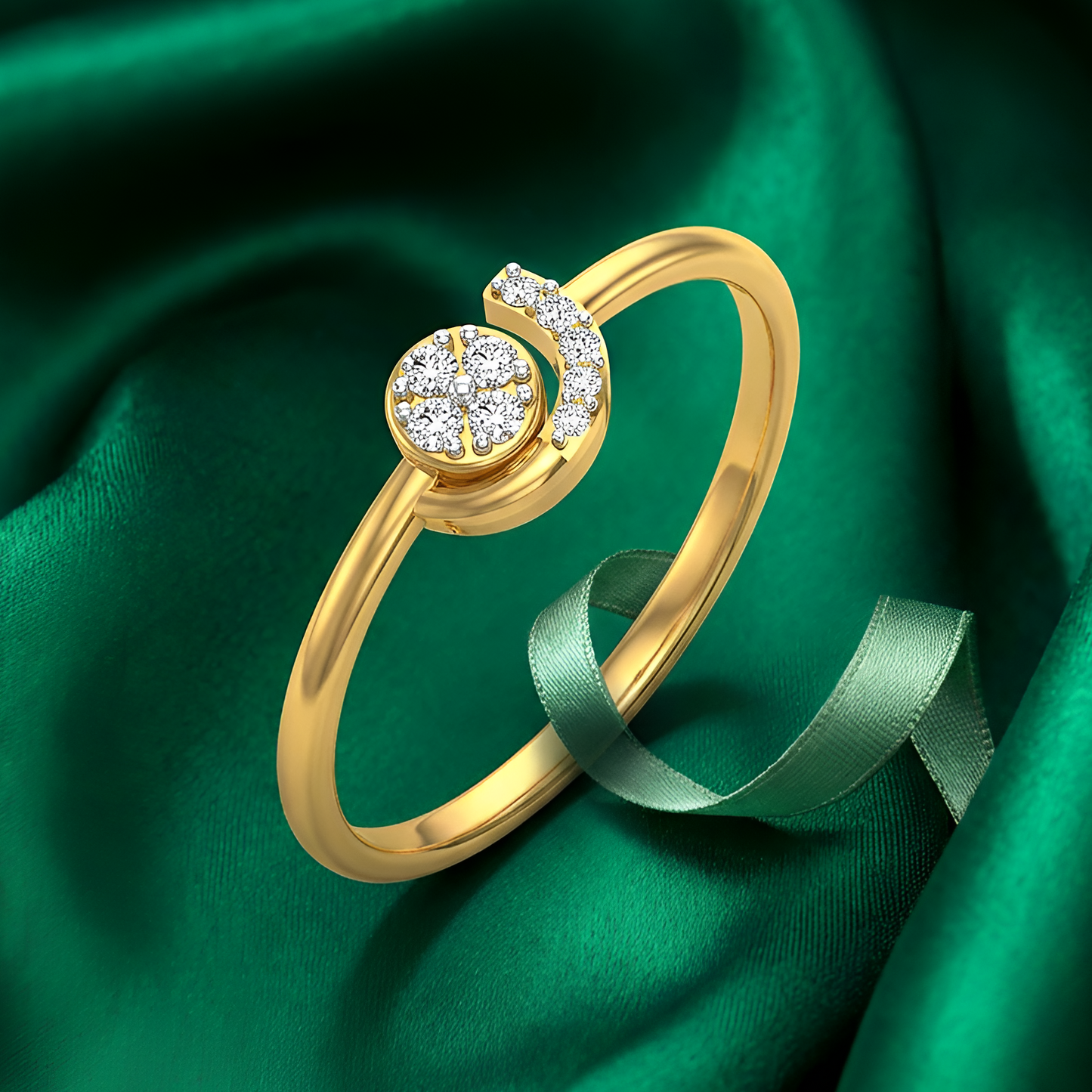 Celestial Bloom Diamond Ring