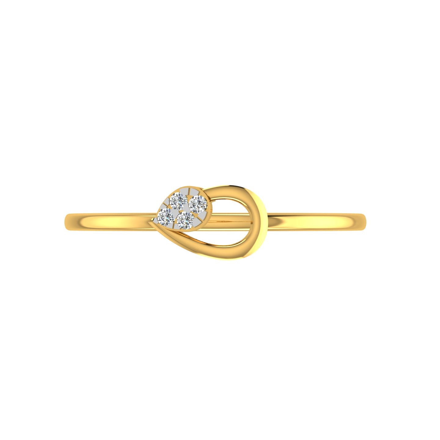 Pear Grace Diamond Ring