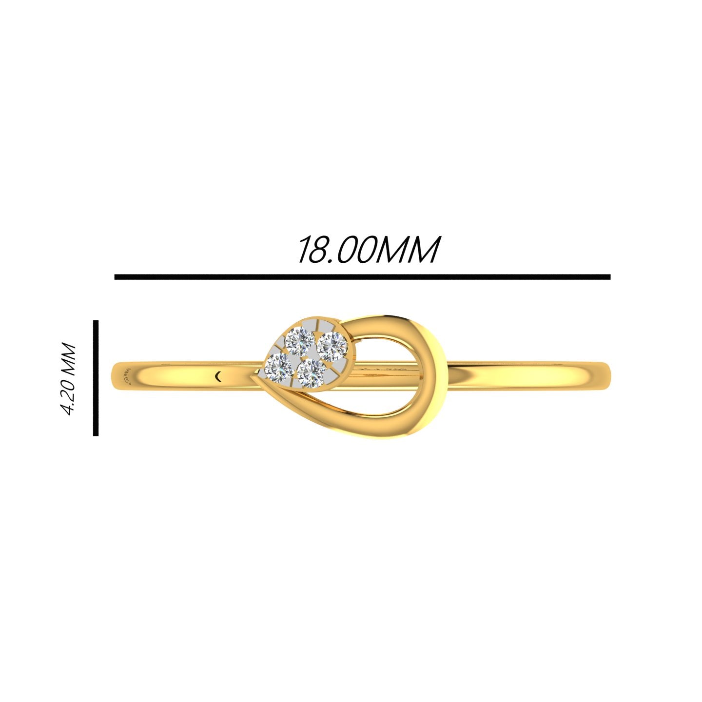 Pear Grace Diamond Ring