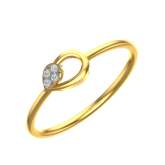 Pear Grace Diamond Ring