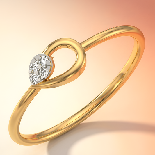 Pear Grace Diamond Ring