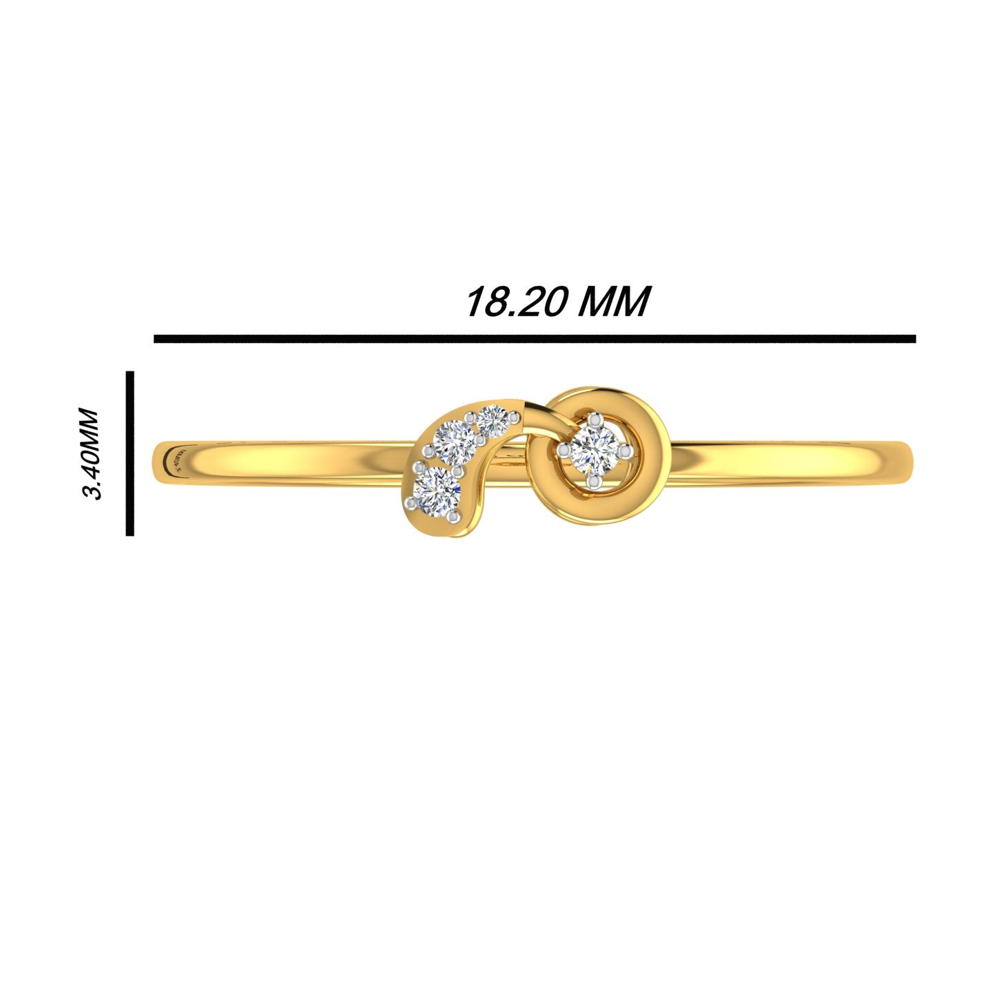 Solar Orbit Diamond Ring