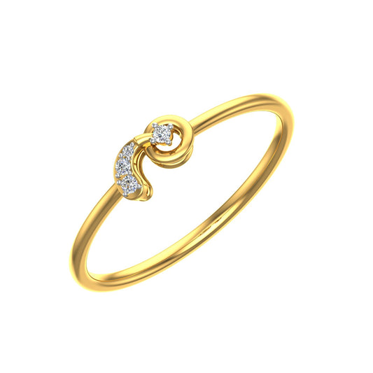 Solar Orbit Diamond Ring