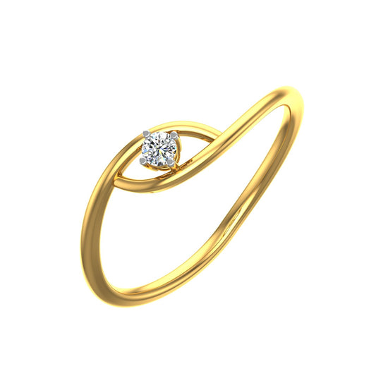 Evil Eye Diamond Ring