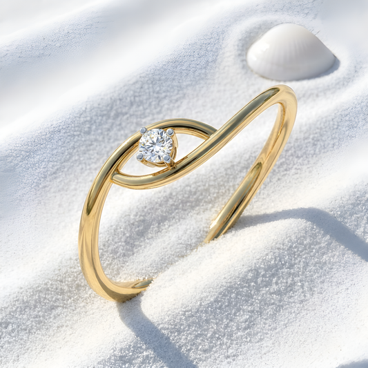 Evil Eye Diamond Ring