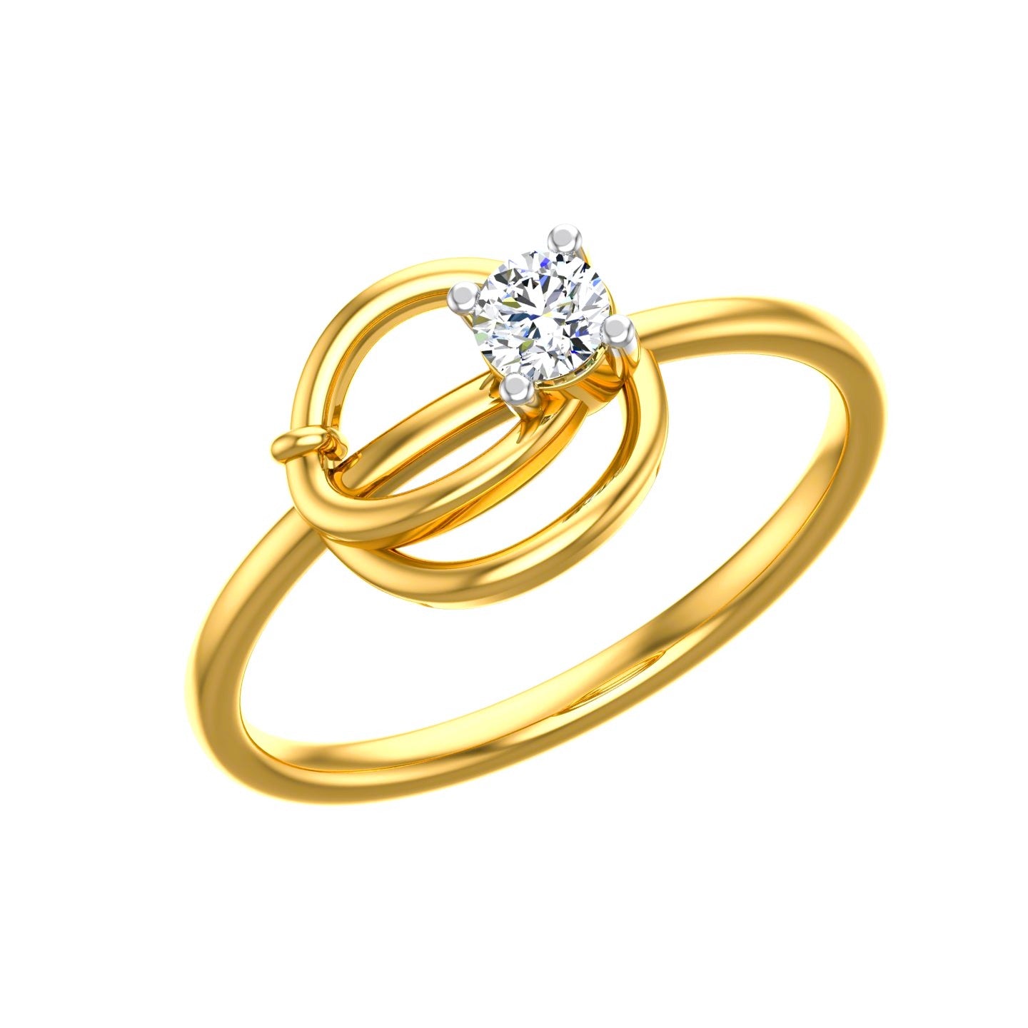 Infinity Orbit Solitaire Ring