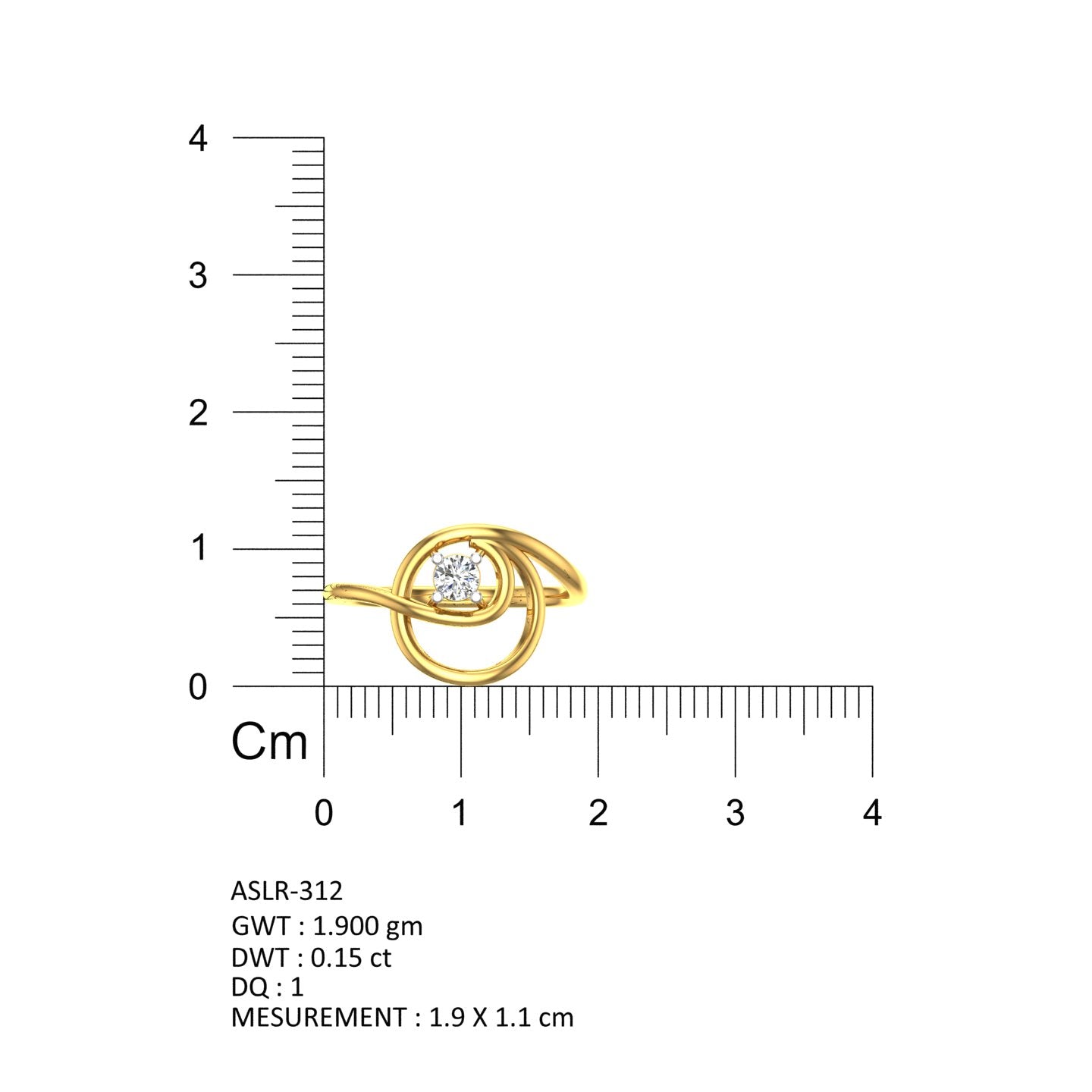 Celestial Orbit Solitaire Ring