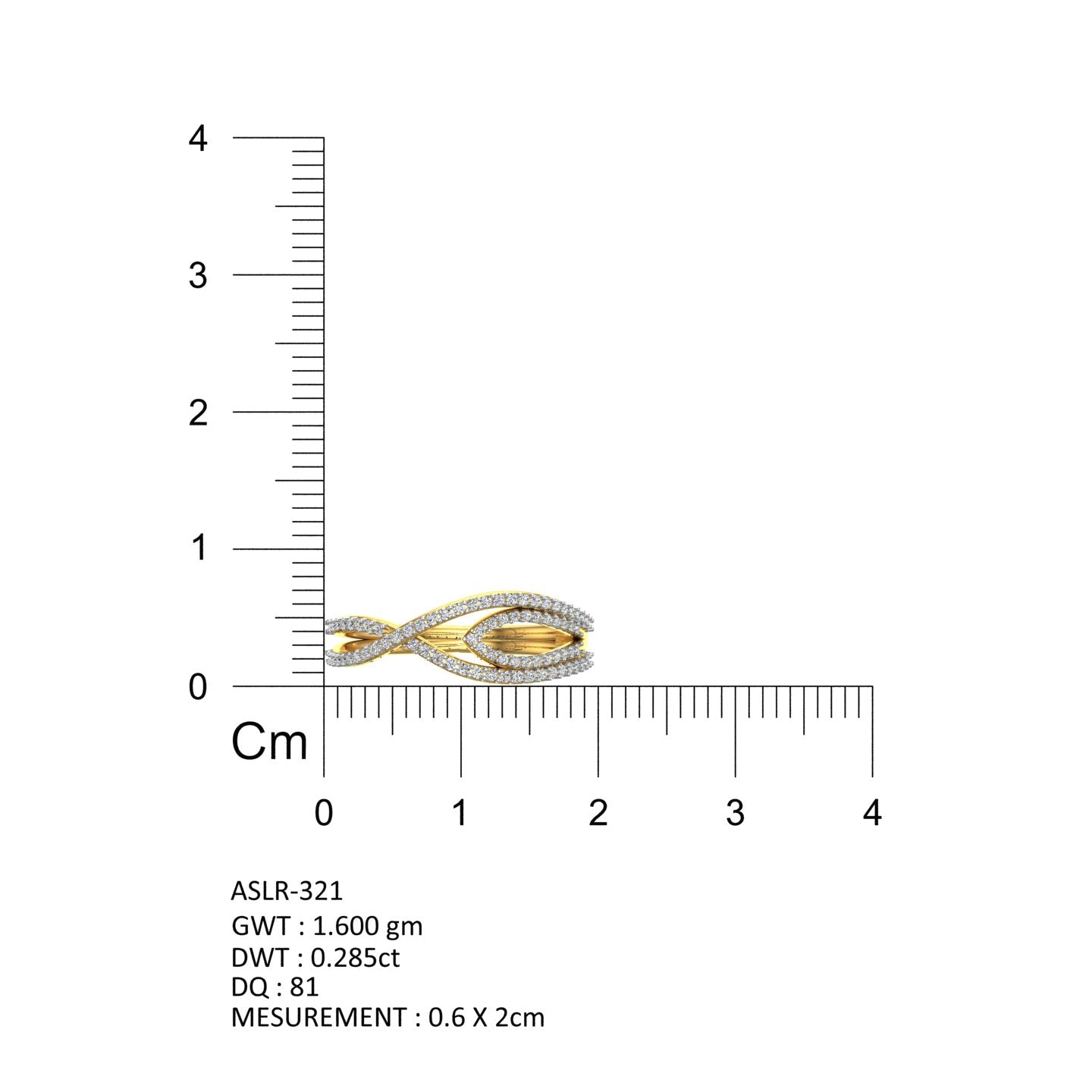 Golden Petal Cascade Ring