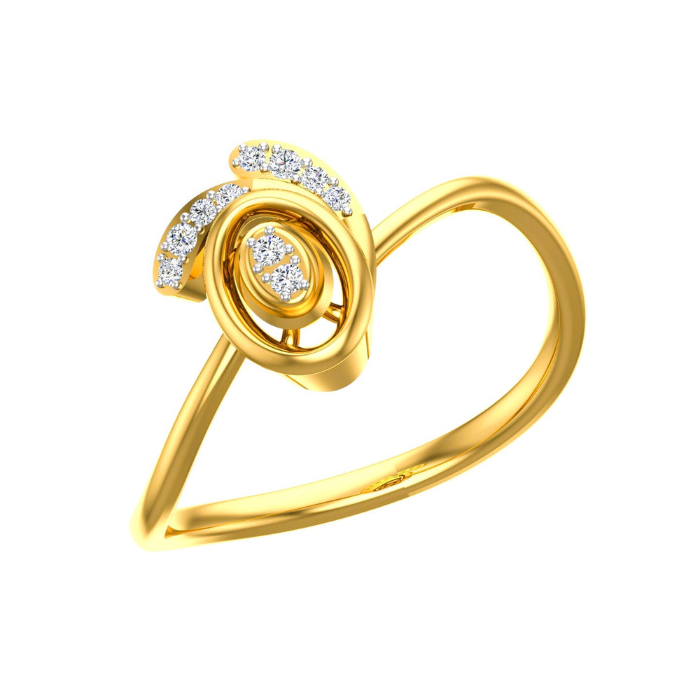 Aura of Arrow Diamond Ring