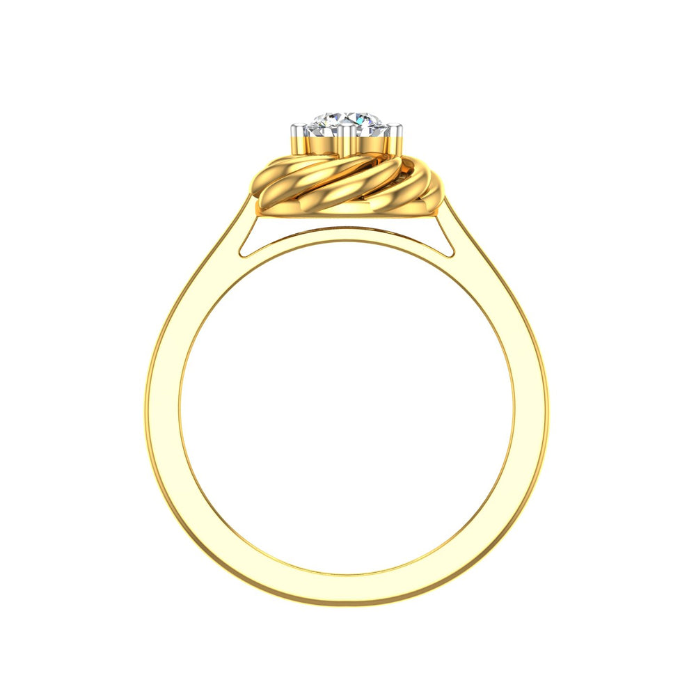 Celestial Knot Solitaire Ring