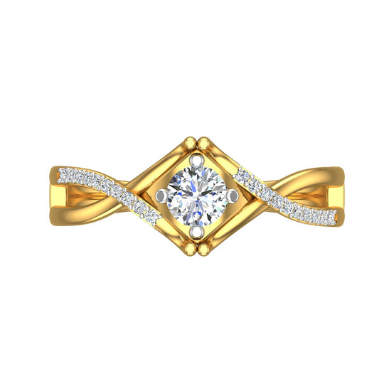 Royal Infinity Solitaire Ring