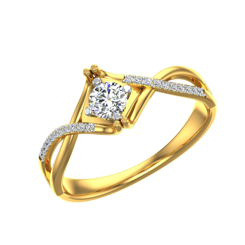 Royal Infinity Solitaire Ring