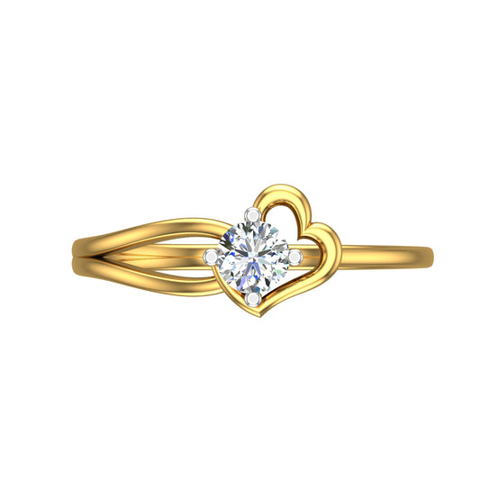Heart Promise Solitaire Ring