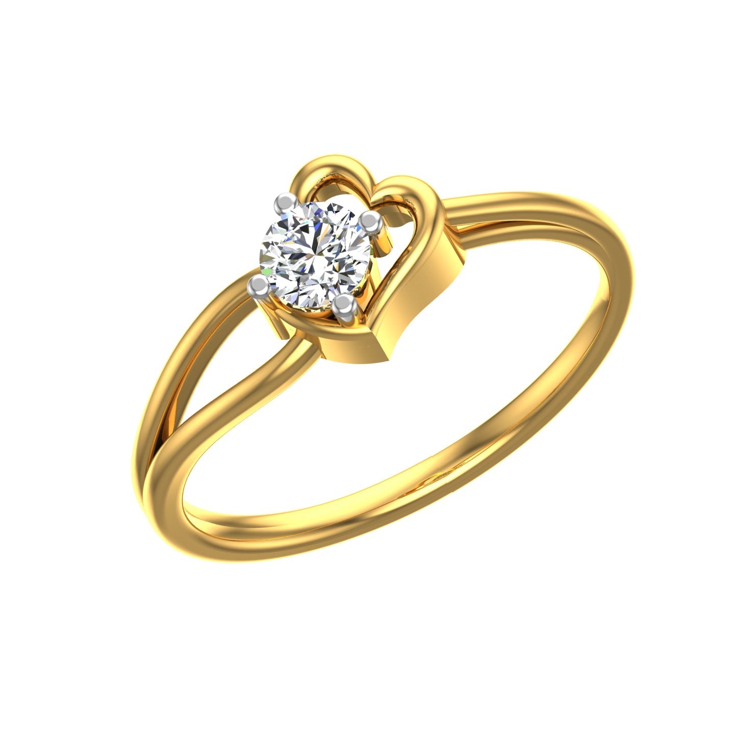 Heart Promise Solitaire Ring
