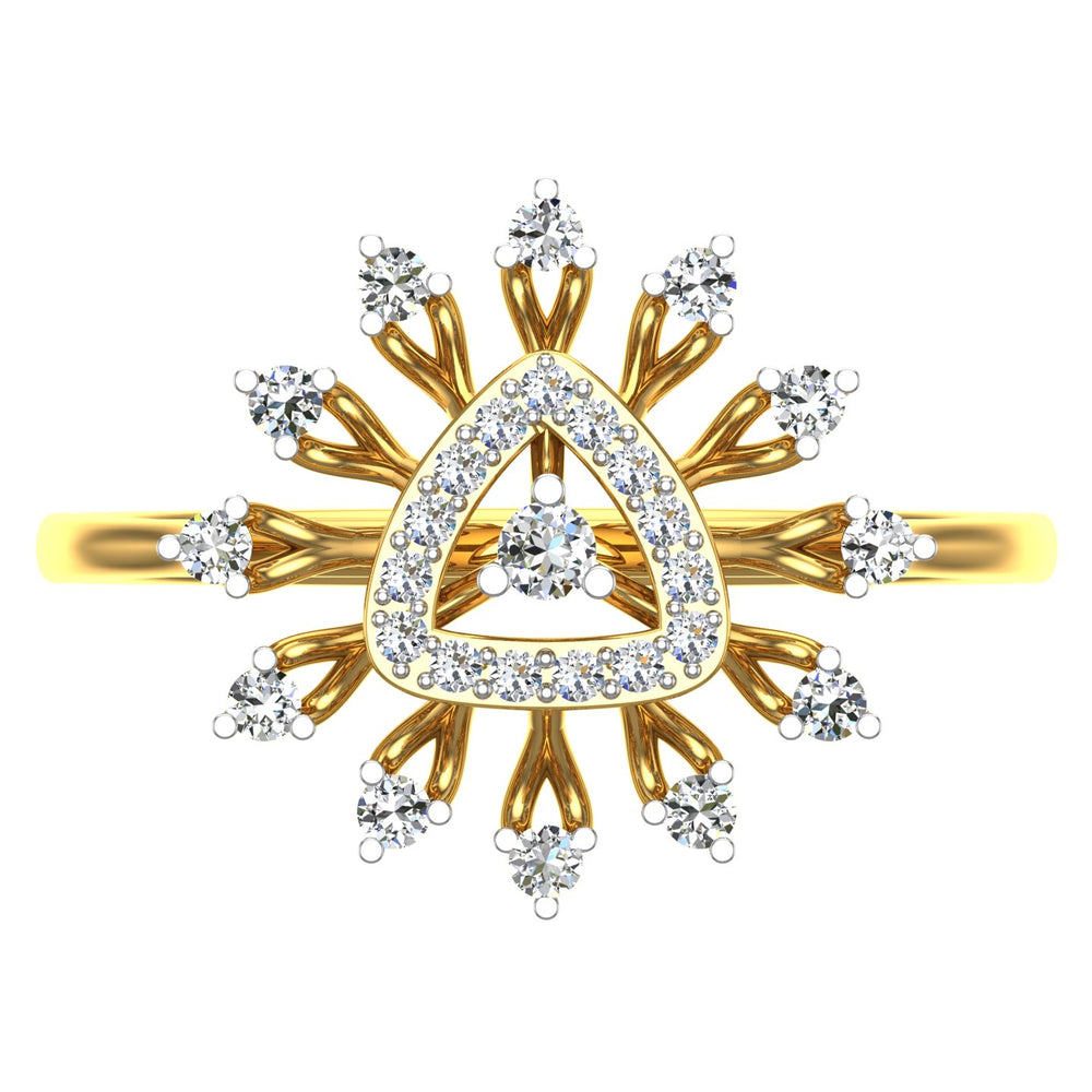 Radiant Sunburst Diamond Ring