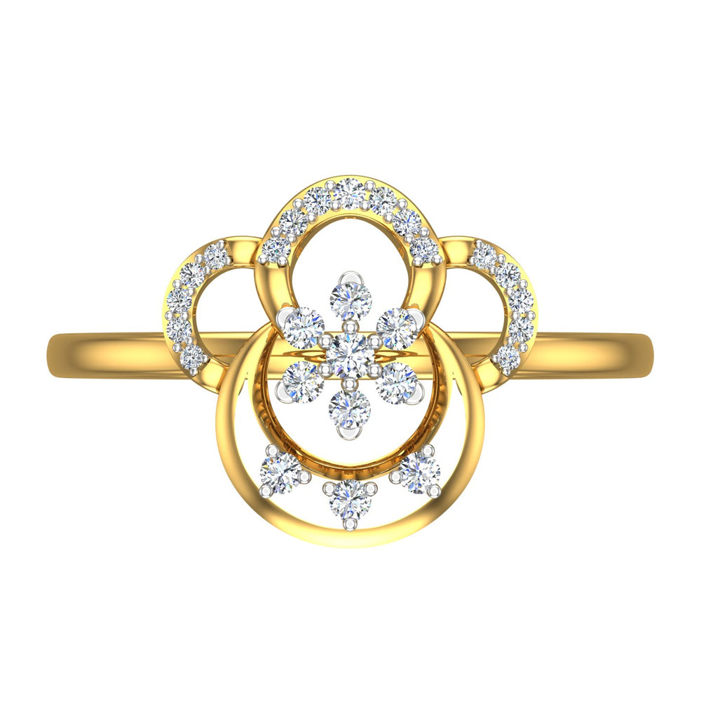 Rosette Harmony Diamond Ring