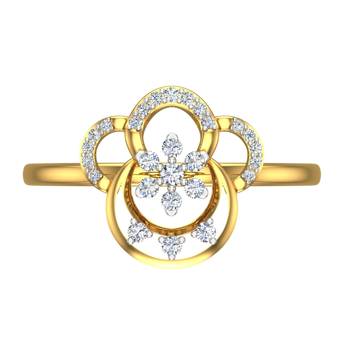 Rosette Harmony Diamond Ring