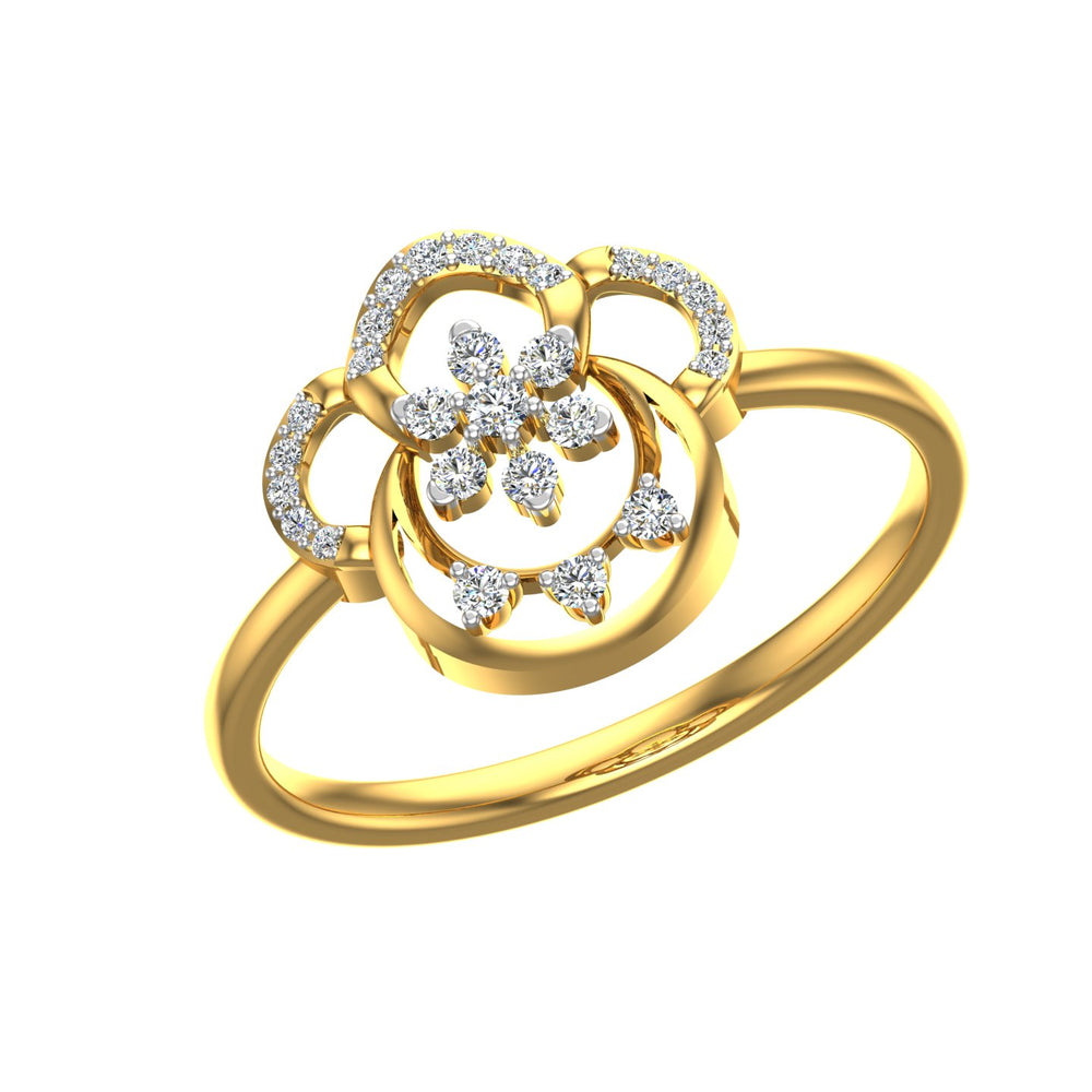 Rosette Harmony Diamond Ring