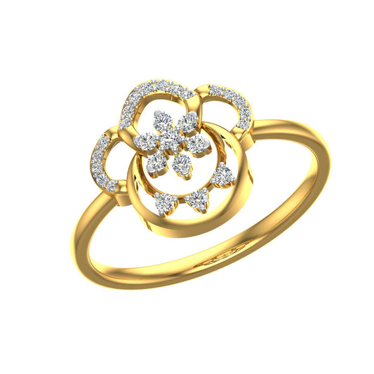 Rosette Harmony Diamond Ring