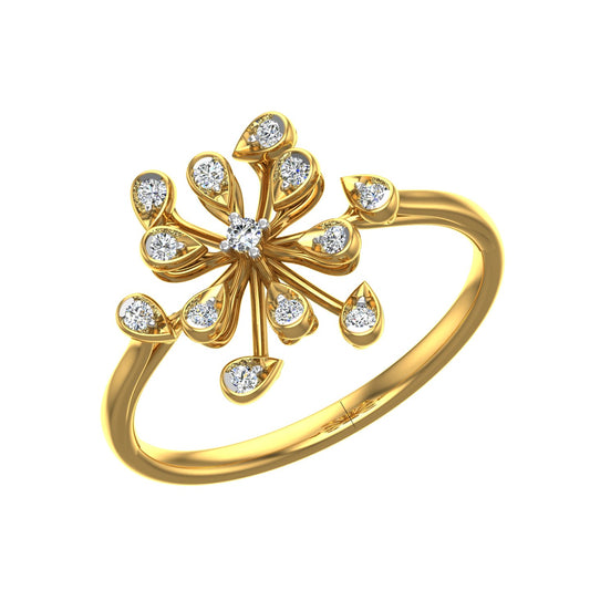 Dewdrop Blossom Diamond Ring