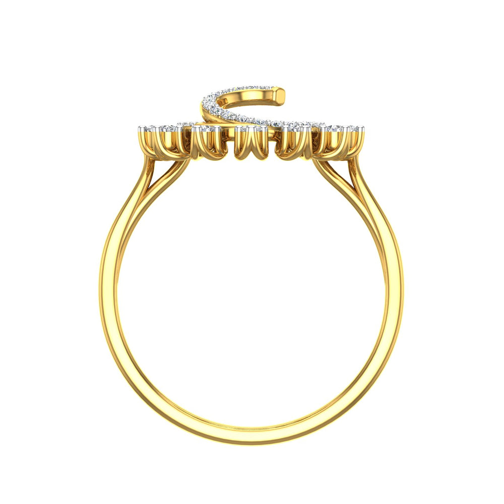 Solar Eclipse Diamond Ring