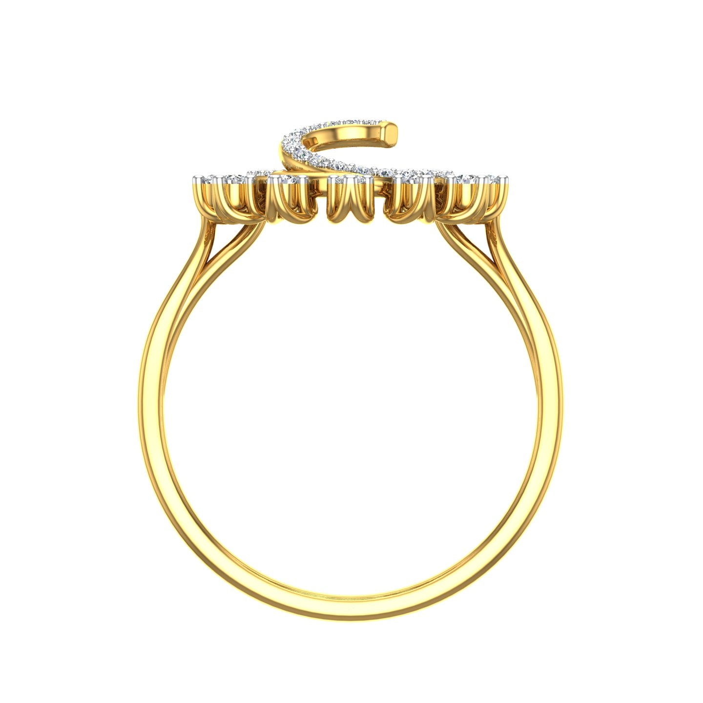 Solar Eclipse Diamond Ring