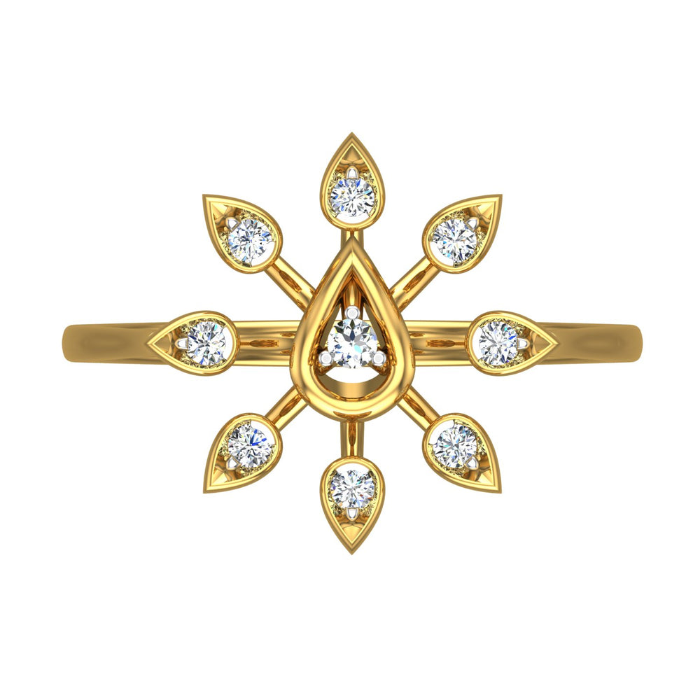 Teardrop Radiance Diamond Ring