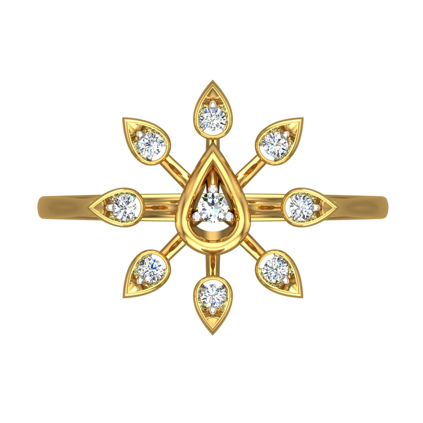 Teardrop Radiance Diamond Ring