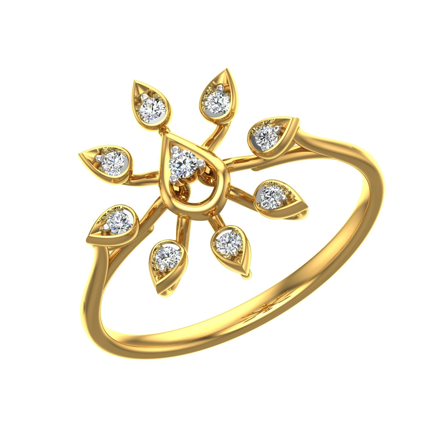Teardrop Radiance Diamond Ring