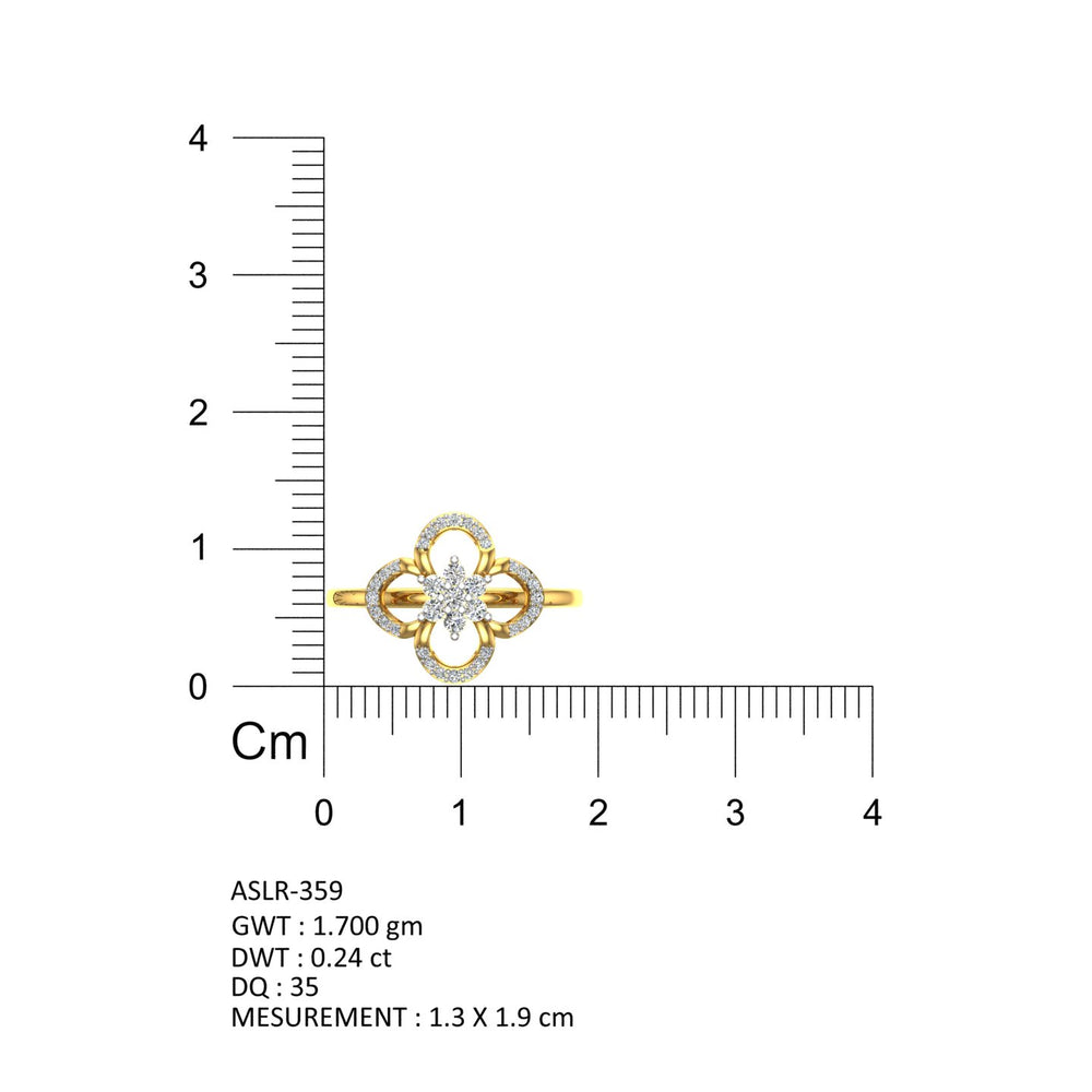 Golden Petal Bloom Ring