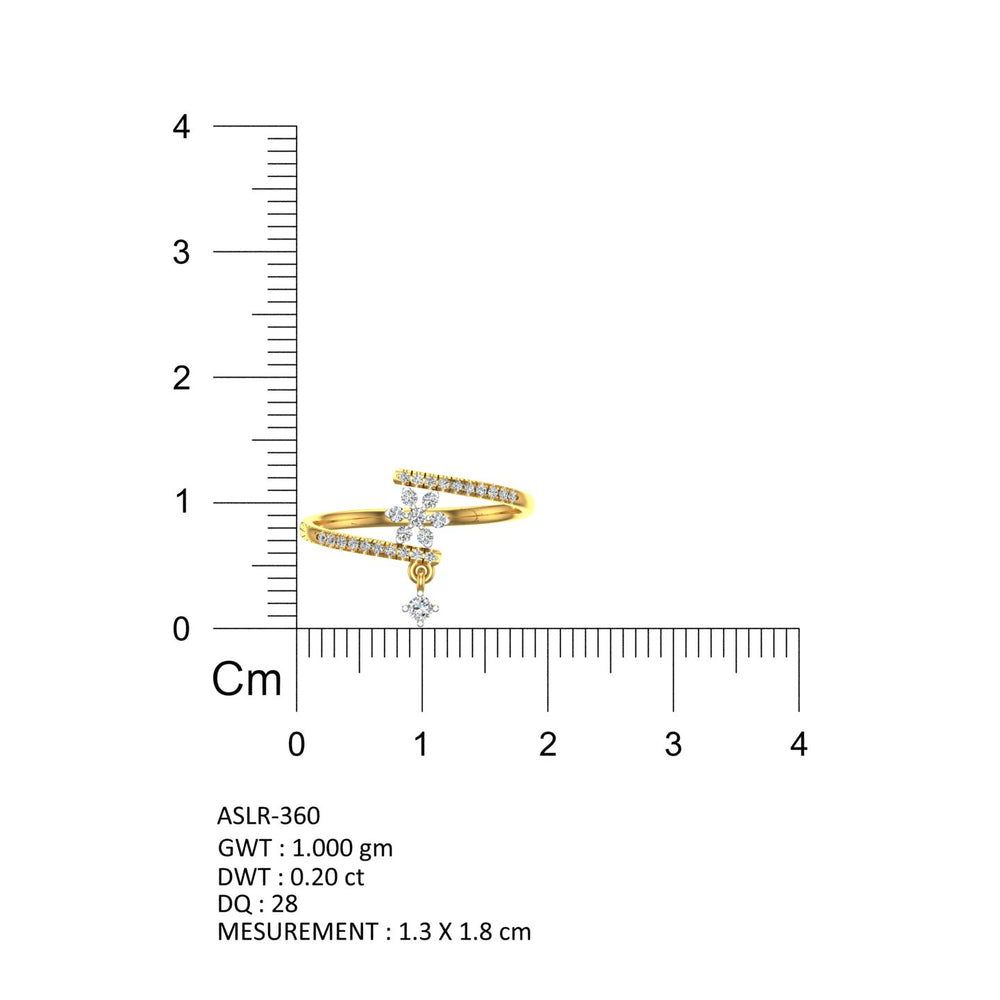 Golden Petal Bloom Ring