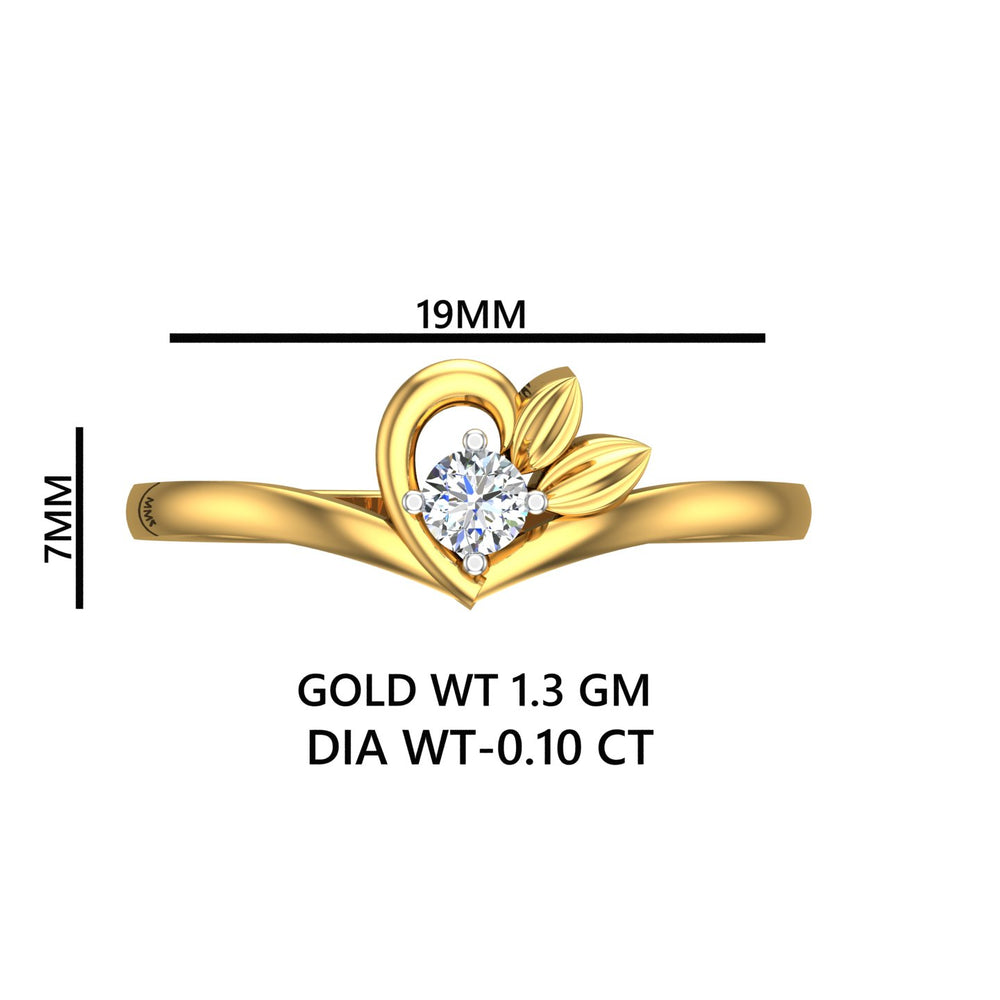 Royal Tulip Solitaire Ring