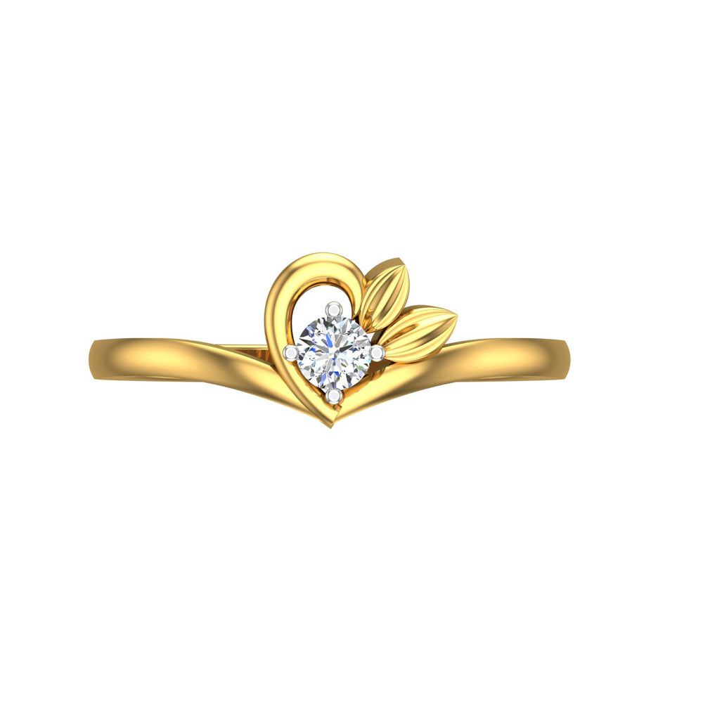 Royal Tulip Solitaire Ring